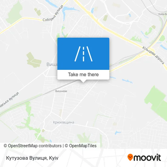 Карта Кутузова Вулиця