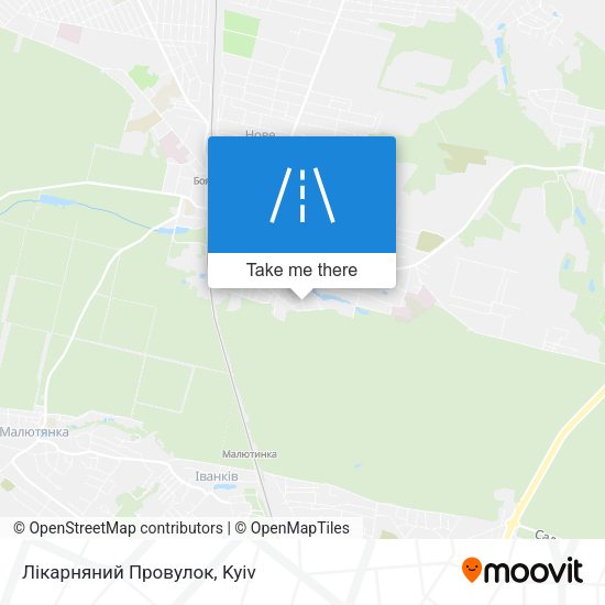 Лікарняний Провулок map