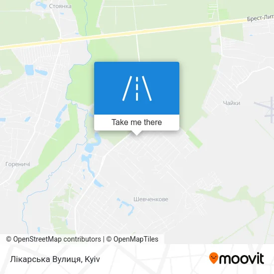 Карта Лікарська Вулиця