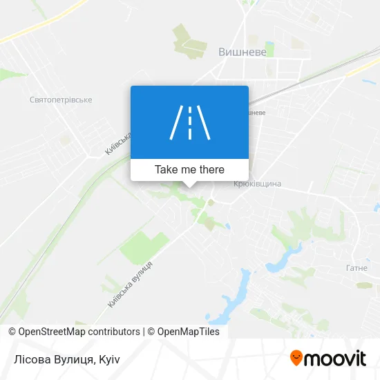 Карта Лісова Вулиця