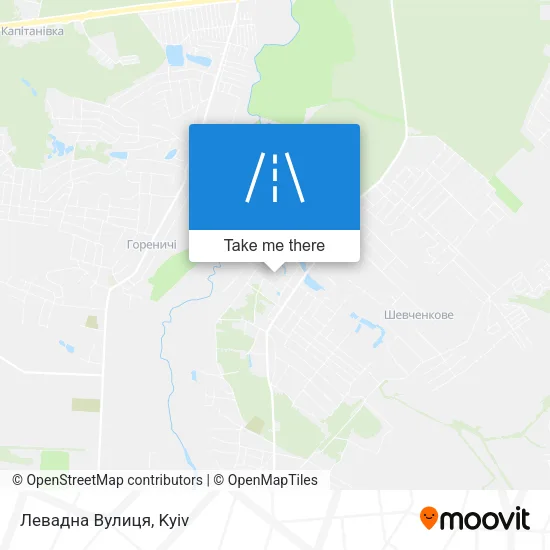Карта Левадна Вулиця