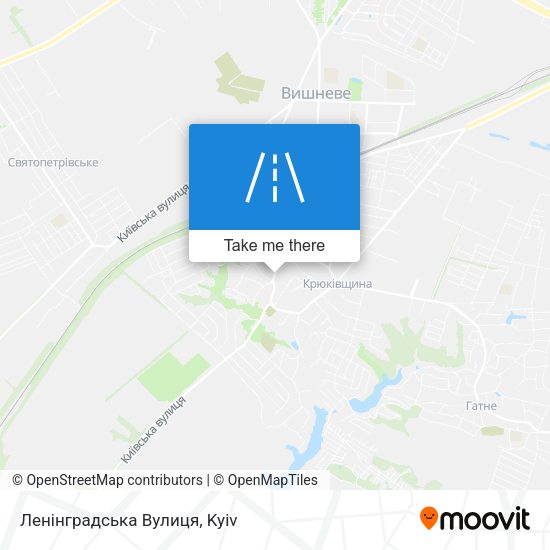 Ленінградська Вулиця map