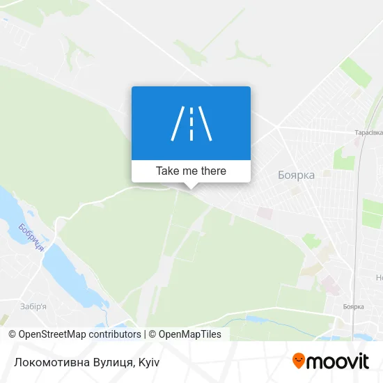 Карта Локомотивна Вулиця