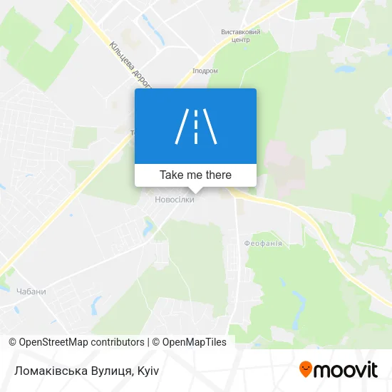 Карта Ломаківська Вулиця