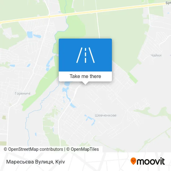 Карта Маресьєва Вулиця