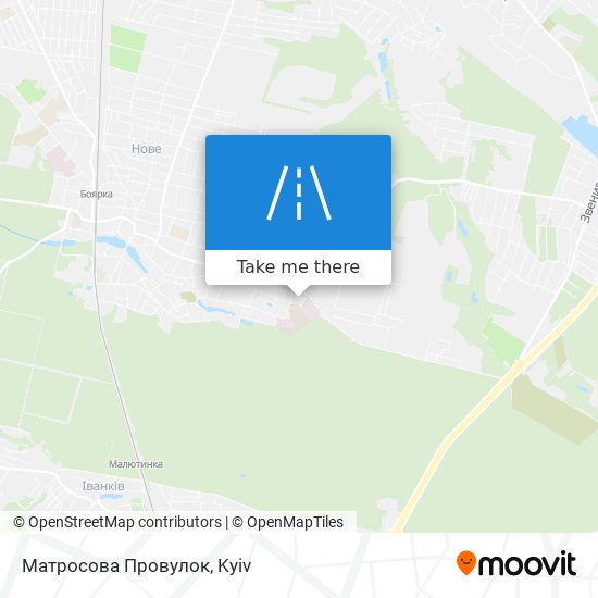 Карта Матросова Провулок