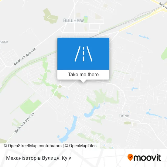 Карта Механізаторів Вулиця