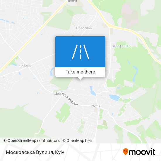 Карта Московська Вулиця