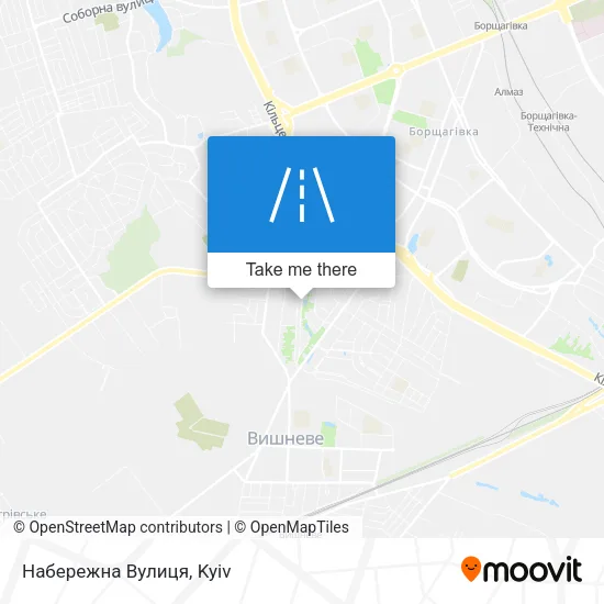 Карта Набережна Вулиця