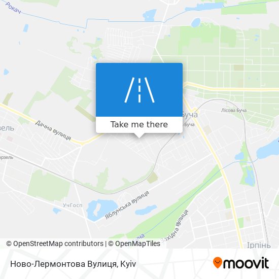 Карта Ново-Лермонтова Вулиця