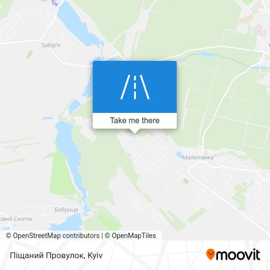 Піщаний Провулок map