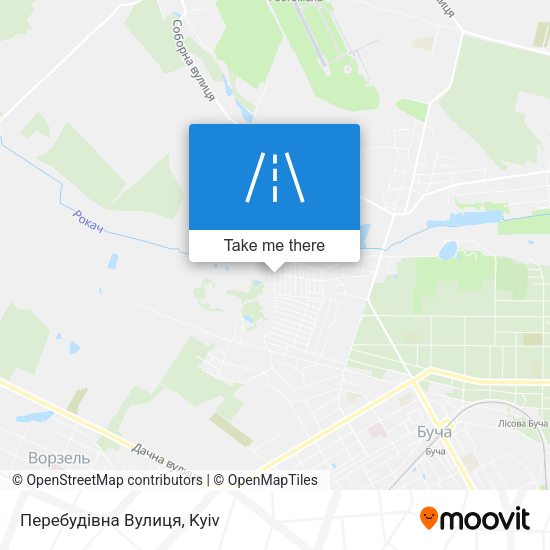 Перебудівна Вулиця map
