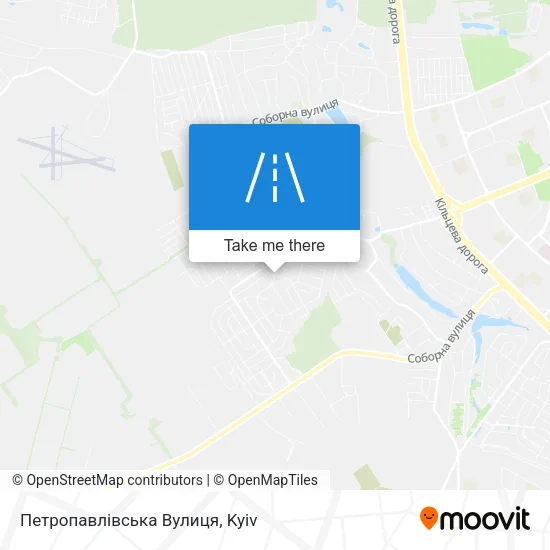 Карта Петропавлівська Вулиця