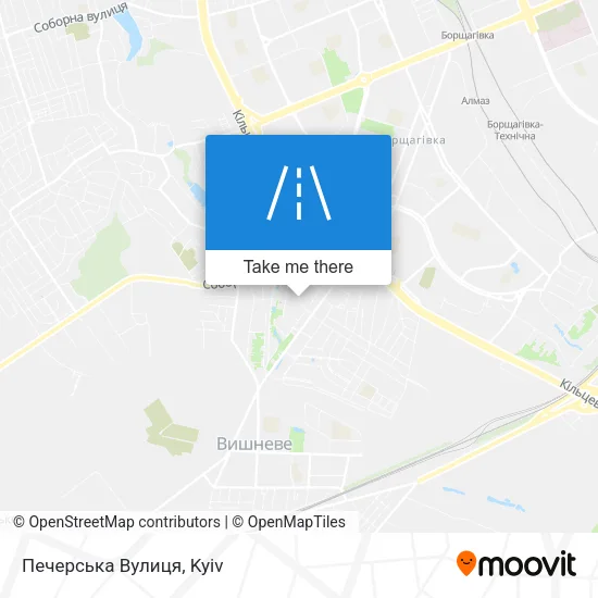 Карта Печерська Вулиця