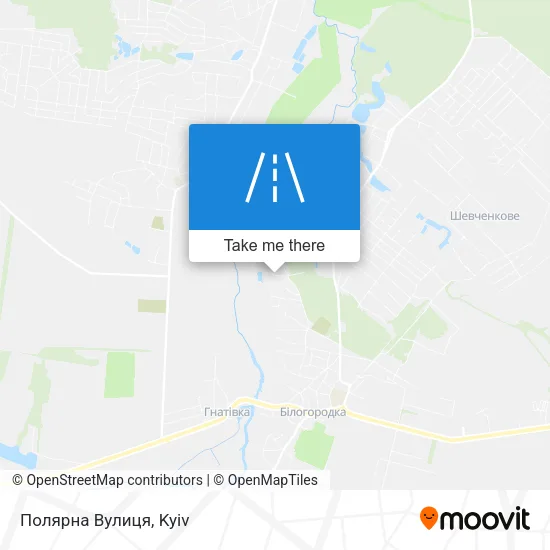 Карта Полярна Вулиця