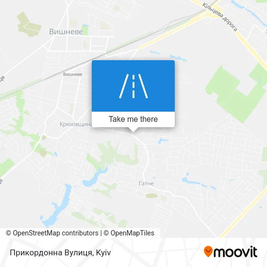 Карта Прикордонна Вулиця