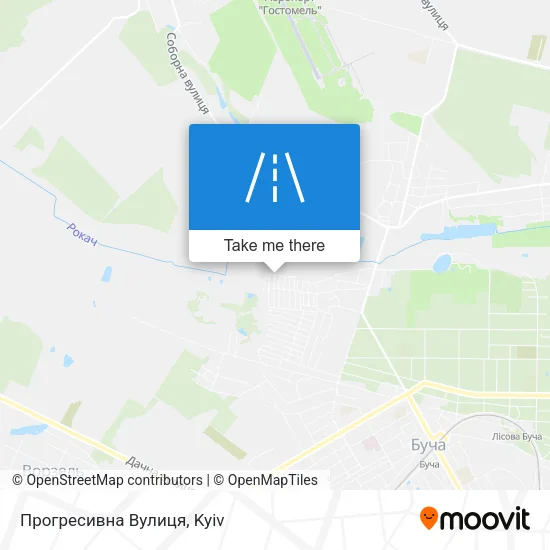 Карта Прогресивна Вулиця