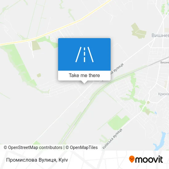 Карта Промислова Вулиця