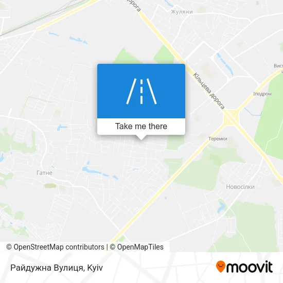 Карта Райдужна Вулиця