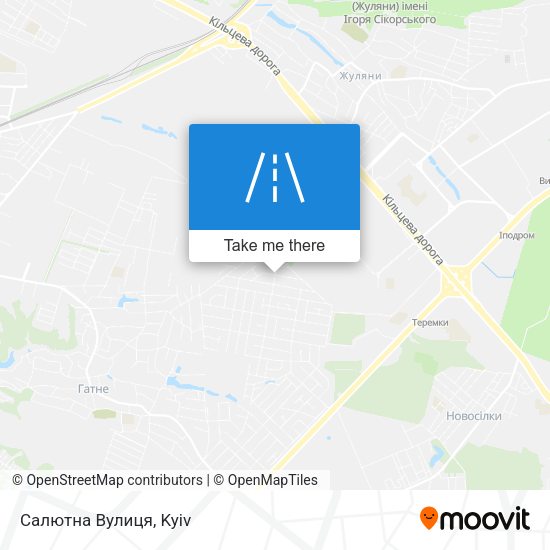 Салютна Вулиця map