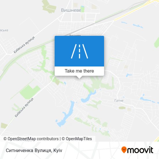 Ситниченка Вулиця map