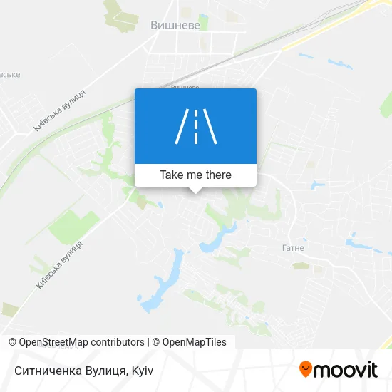 Карта Ситниченка Вулиця