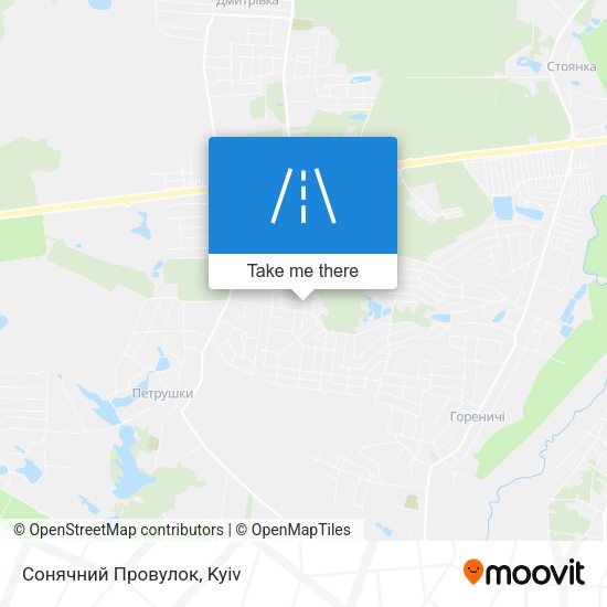 Сонячний Провулок map