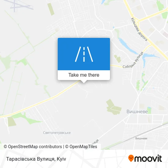 Карта Тарасівська Вулиця