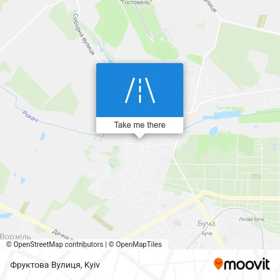 Карта Фруктова Вулиця