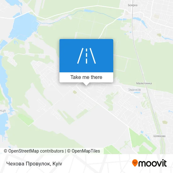 Карта Чехова Провулок