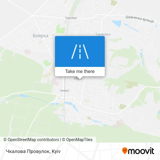Карта Чкалова Провулок