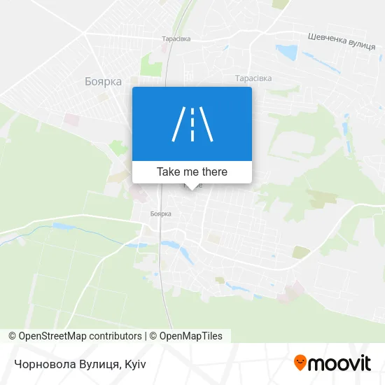 Карта Чорновола Вулиця