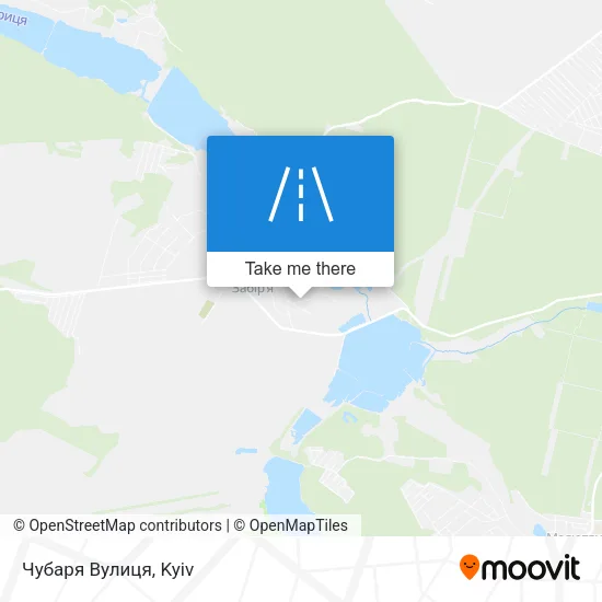 Карта Чубаря Вулиця