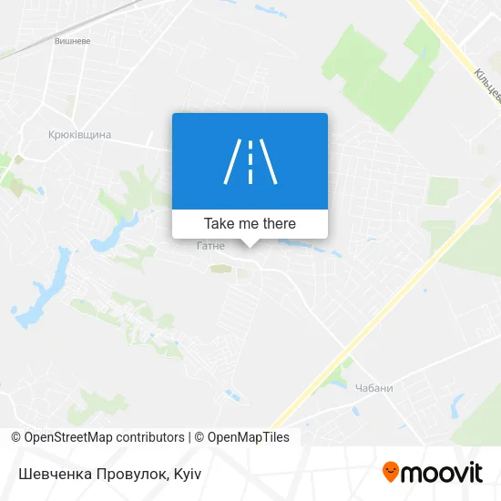 Карта Шевченка Провулок