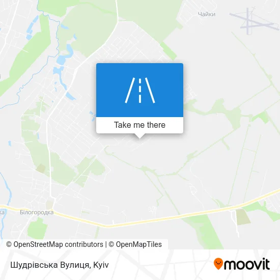 Карта Шудрівська Вулиця