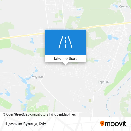 Карта Щаслива Вулиця