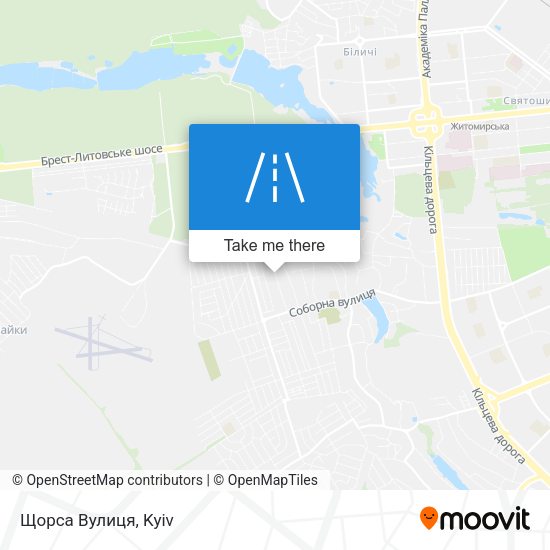 Щорса Вулиця map