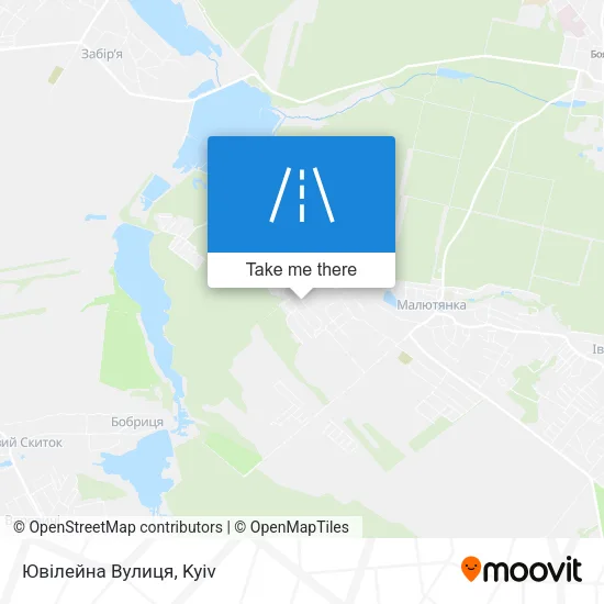 Карта Ювілейна Вулиця
