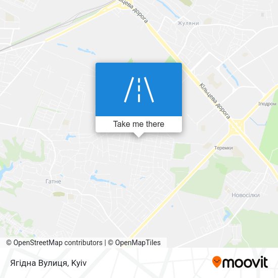 Ягідна Вулиця map