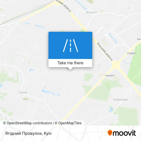 Карта Ягідний Провулок