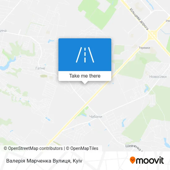 Карта Валерія Марченка Вулиця