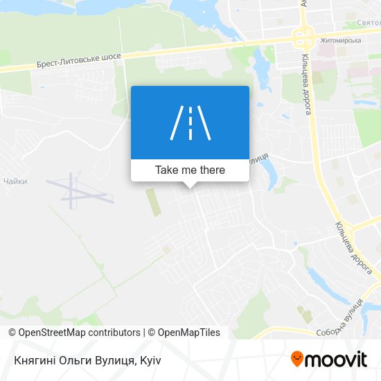 Княгині Ольги Вулиця map