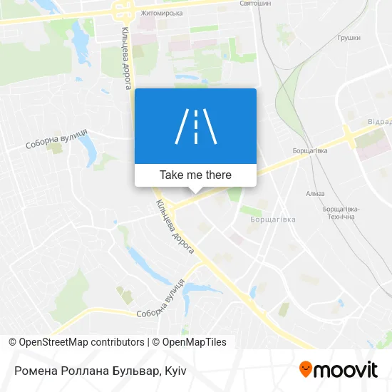 Карта Ромена Роллана Бульвар