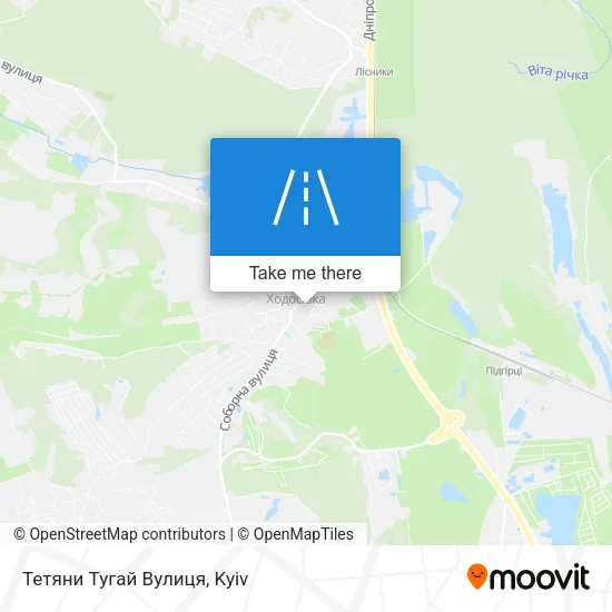 Карта Тетяни Тугай Вулиця
