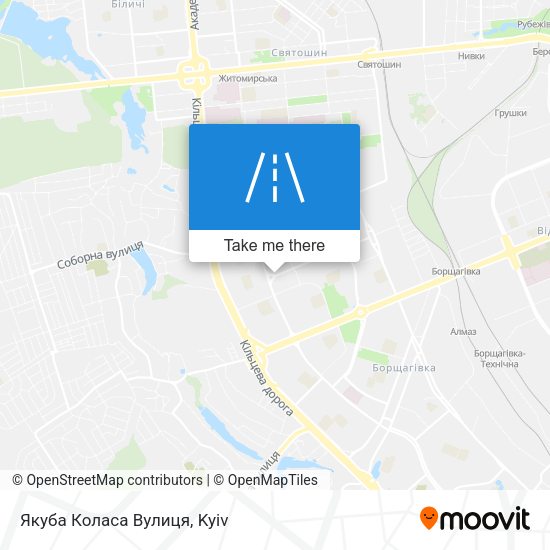 Якуба Коласа Вулиця map