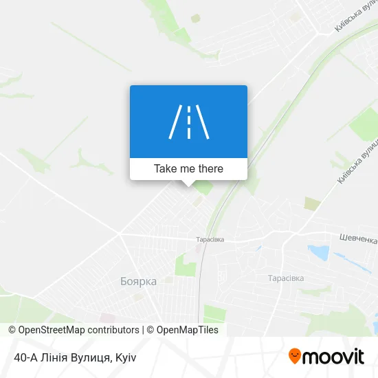 Карта 40-А Лінія Вулиця