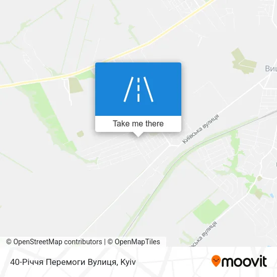 Карта 40-Річчя Перемоги Вулиця