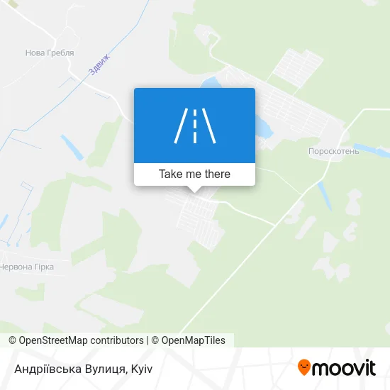 Карта Андріївська Вулиця