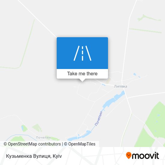 Кузьменка Вулиця map