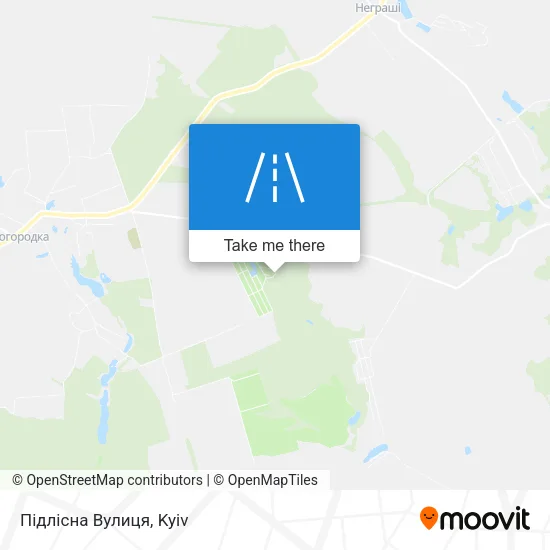 Підлісна Вулиця map